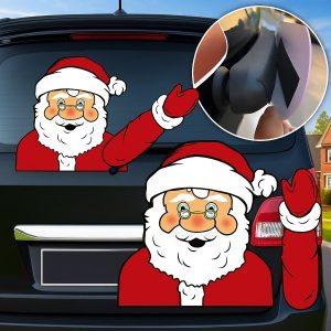 Julemands-klistermærke til bagrudevisker | SANTAWIPER